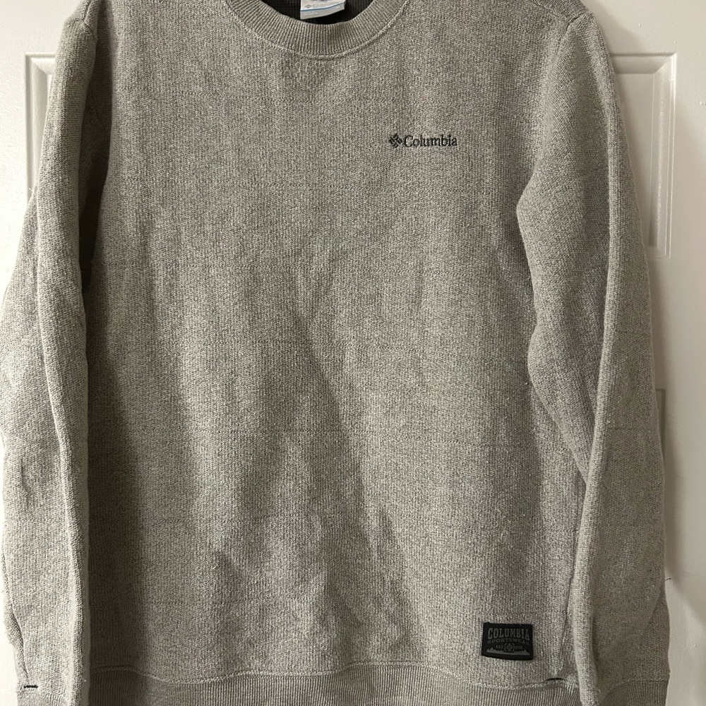 Columbia Men's Heather Gray Crewneck Sweater